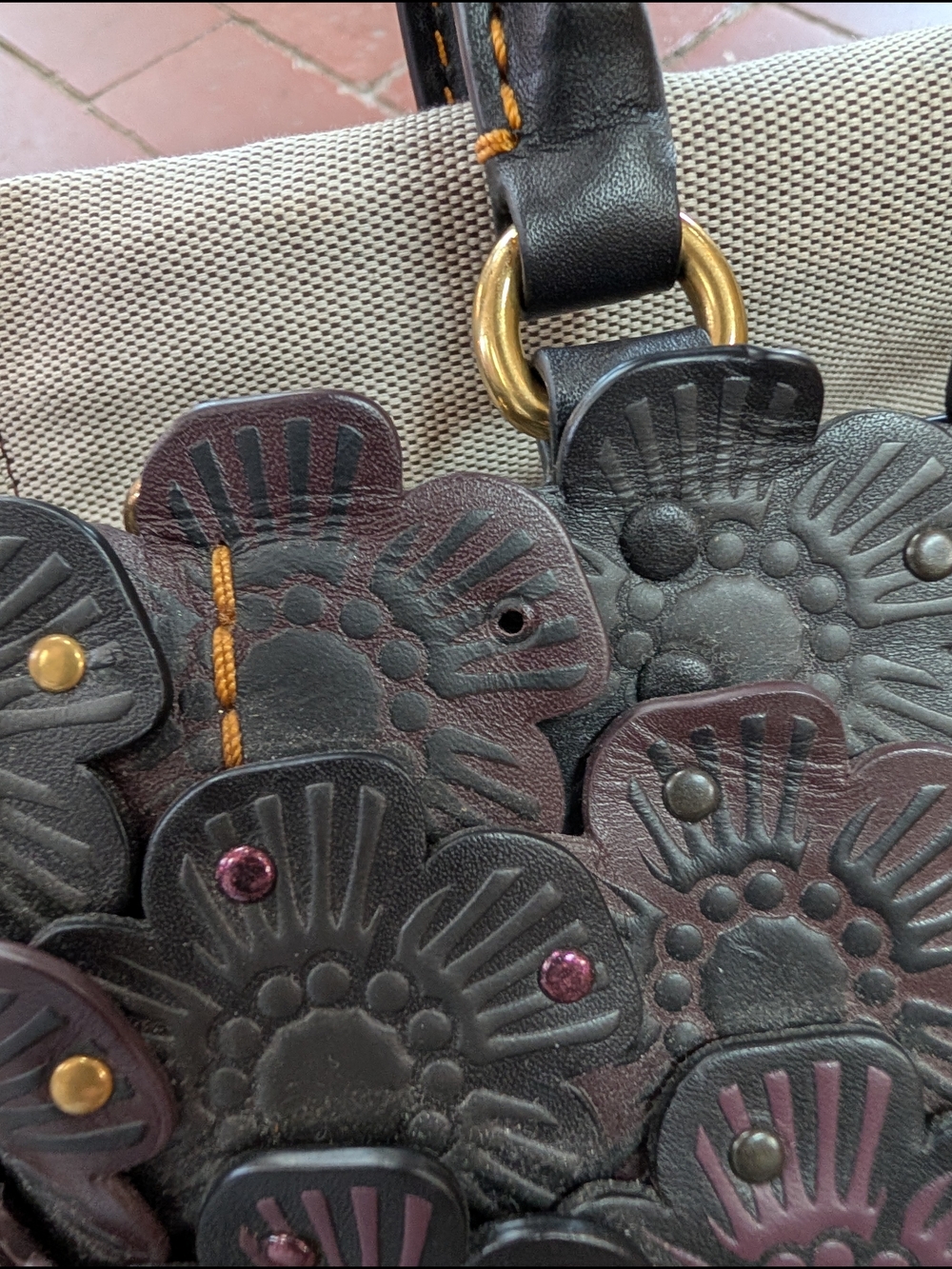Coach Tea Rose Basket - Picture 6 of 6
